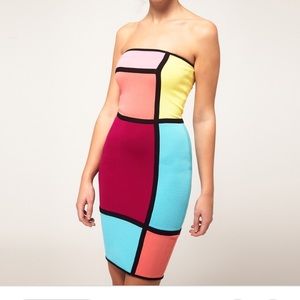 River Island Bandeau Bodycon Dress
